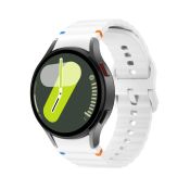 Tech-Protect Silicone Sport für Galaxy Watch 4/5/5 Pro/6/7/FE Weiß