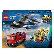 LEGO City 60462 Kombinationsset mit Hubschrauber, Löschauto und U-Boot