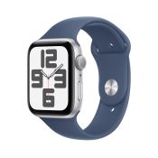 Apple Watch SE 2 44/Silber Aluminium/Blau M/L GPS-Armband