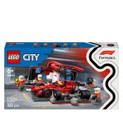 LEGO City 60443 F1 Boxenstopp mit Boxencrew und Ferrari Flitzer