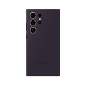 Samsung Silikonhülle für Galaxy S24 Ultra Dunkelviolett