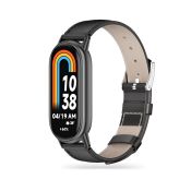 Tech-Protect Leatherfit für Xiaomi Mi Band 8 / 8 NFC schwarz