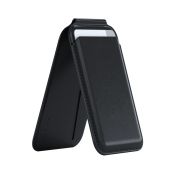 Satechi Magnetischer Geldbörsenständer aus veganem Leder (schwarz)