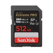 SanDisk 512GB SDXC Extreme PRO 280MB/s V60 UHS-II