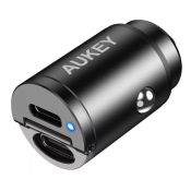 Aukey Kfz-Ladegerät 2x USB-C PD 30W