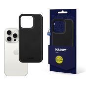 3mk HARDY Silky Leather MagCase für iPhone 15 Pro schwarz