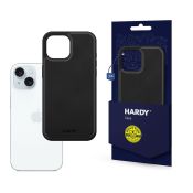 3mk HARDY Silky Leather MagCase für iPhone 15 Plus schwarz