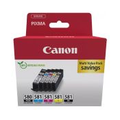 Canon Set mit 5 PGI-580 + CLI-581 PGBK+CMYK-Tinten