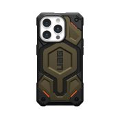 UAG Monarch Pro MagSafe iPhone 15 Pro Kevlar elementargrün