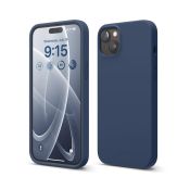 Elago Silikonhülle für iPhone 15 Plus Jean Indigo
