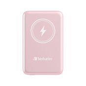 Verbatim Charge 'n' Go magnetische kabellose Powerbank 10.000 mAh rosa