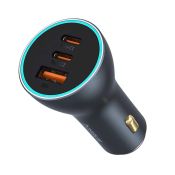 Baseus Autoladegerät 65W GaN 2x USB-C USB-A Golden Contactor Pro