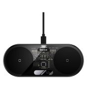 Baseus Duales kabelloses Qi-Ladegerät Digitale LED-Anzeige 20W
