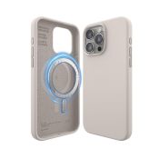 Elago Silikon-MagSafe-Hülle für iPhone 15 Pro Max Stone