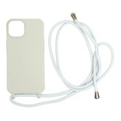 Mobile Origin Lanyard Case für iPhone 14 Hellgrau