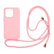 Mobile Origin Lanyard-Hülle für iPhone 15 Pro rosa
