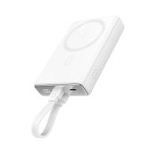 JoyRoom Magnetische Powerbank 10000 mAh 20 W mit Standfuß Weiß