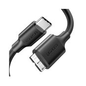 UGREEN US312 Micro-B USB 3.0 - USB-C-Kabel 1 m schwarz