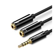 UGREEN Audio-Splitter AUX Mini-Jack für Kopfhörer + Mikrofon 20cm