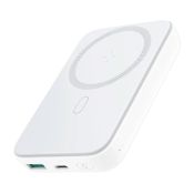JoyRoom Powerbank 10000 mAh 20 W MagSafe + USB-C-Kabel 0,25 m weiß