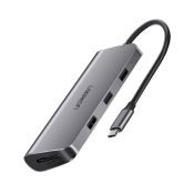 UGREEN HUB 9in1 CM17 USB-C - HDMI 4K 3x USB-C PD RJ45 SD MicroSD VGA