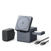 Anker MagSafe Cube 15W 3-in-1 grau