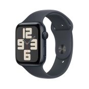 Apple Watch SE 2 44/Schwarzes Aluminium/Schwarzes Sportarmband M/L GPS
