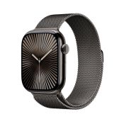 Apple Watch 10 46/Titangehäuse Schiefer/Milanaise Armband Schiefer S/M LTE