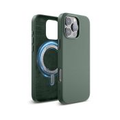 Magnetic Leather fur iPhone 16 Pro Max Midnight Green