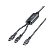 Unitek 2in1 USB-C PD 100W Silikonkabel 1,8m