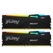 Kingston FURY 32 GB 6400 MT/s DDR5 CL32 DIMM (2er-Set) FURY Beast Black RGB