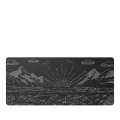 Dark Project Gaming Mauspad Terra Nostra Schwarz XL