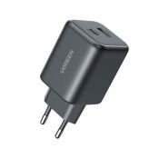 UGREEN Schnellladegerät GaN 1x USB-A 1x USB-C 45 W Schwarz