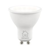 Deltaco SMART H LED lamp GU10 WiFI 2.4GHz 5W 470lm Dim 2700K6500K