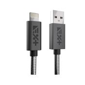 NEXT ONE Metallisches USB-A / Lightning MFi-Kabel 1 m Space Grau