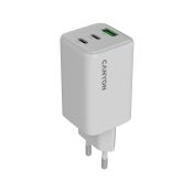 CANYON CU65ACC GaN 65W 2xPD 1xQC EU-Wandladegerät Weiß
