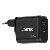 Unitek GaN 35W USB-C USB-A Wandladegerät