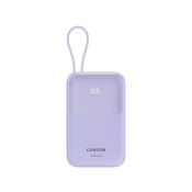 CANYON Powerbank OnPower 101 mit Kabel 10000 mAh PD22.5W Lila
