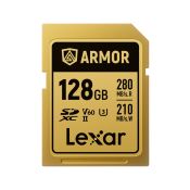 Lexar 128GB SDXC ARMOR Gold UHS-II U3 ​​​​V60 IP68 Edelstahl