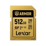Lexar 512GB SDXC ARMOR Gold UHS-II U3 ​​​​V60 IP68 Edelstahl