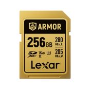 Lexar 256GB SDXC ARMOR Gold UHS-II U3 ​​​​V60 IP68 Edelstahl
