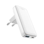 FIXED Schlankes Reise-GaN-65W-Flachladegerät mit 2 USB-C-Anschlüssen