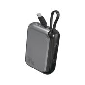 4Smarts Powerbank Pocket 10000mAh 30W mit USB-C-Kabel 15cm