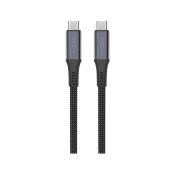 FIXED Geflochtenes USB-C/USB-C Kabel 1,2m USB4 Gen2 4K/60Hz 240W grau