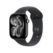 Apple Watch 11 42/Onyx Aluminium/Schwarzes Armband S/M GPS