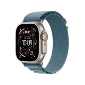Apple Watch Ultra 3 Natural Titanium/Blue Alpine M 5G Stirnband