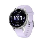 Garmin Venu 4 Silber 41 mm mit violettem Armband