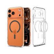 Spigen Ultra Hybrid Mag Magsafe für Iphone 17 Pro Clear/Graphite