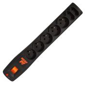 HSK DATA Acar P7 - 7 Steckdosen, 1,5 m, schwarz