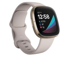 Fitbit Sense NFC Edelstahlgehäuse gold-beige